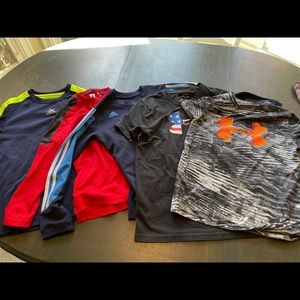 Boys Youth Athletic Shirt Lot Under Armor